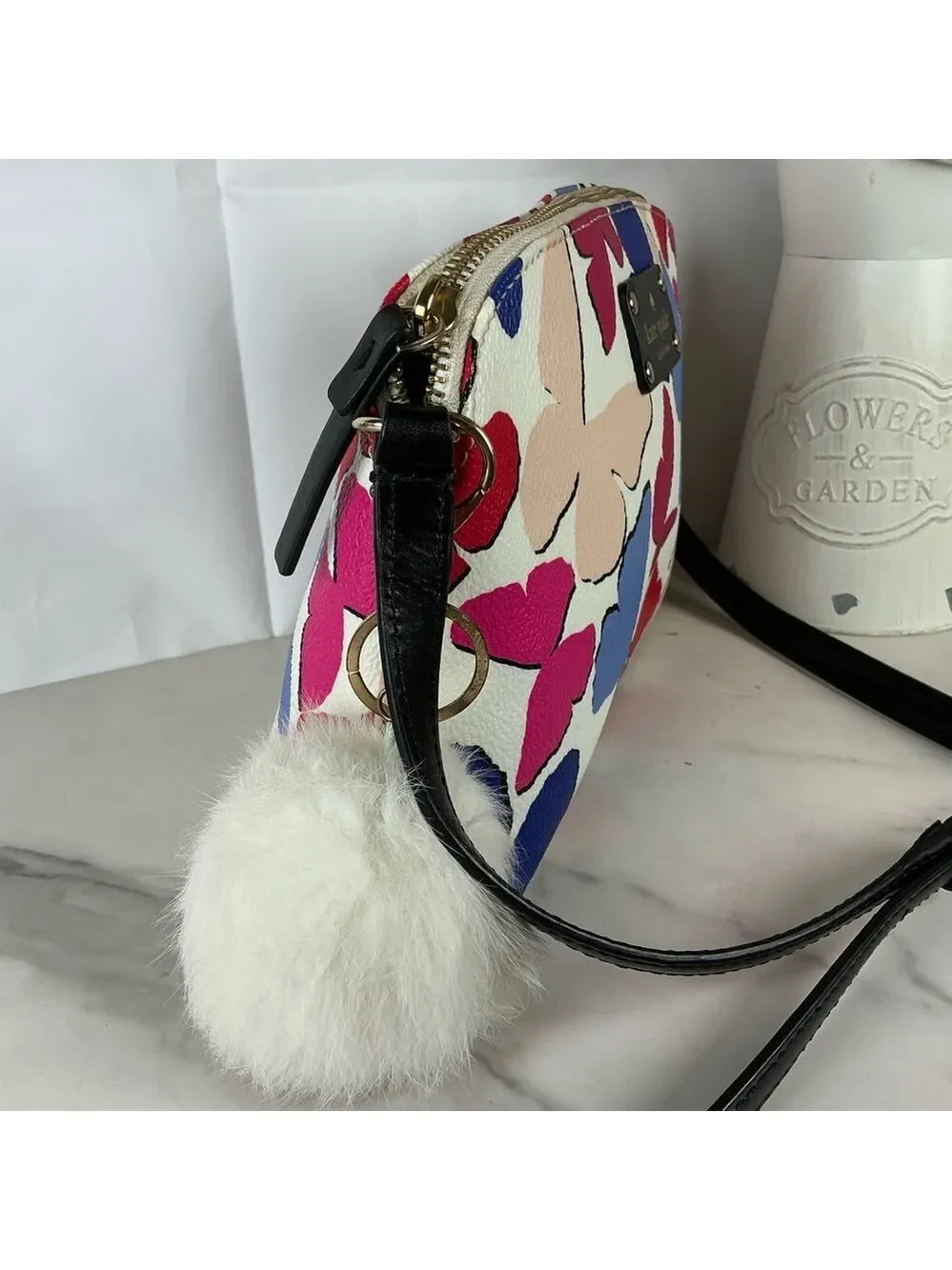 Kate Spade New York Wellesley Festive Butterflies Multi‎ Crossbody Small Bag